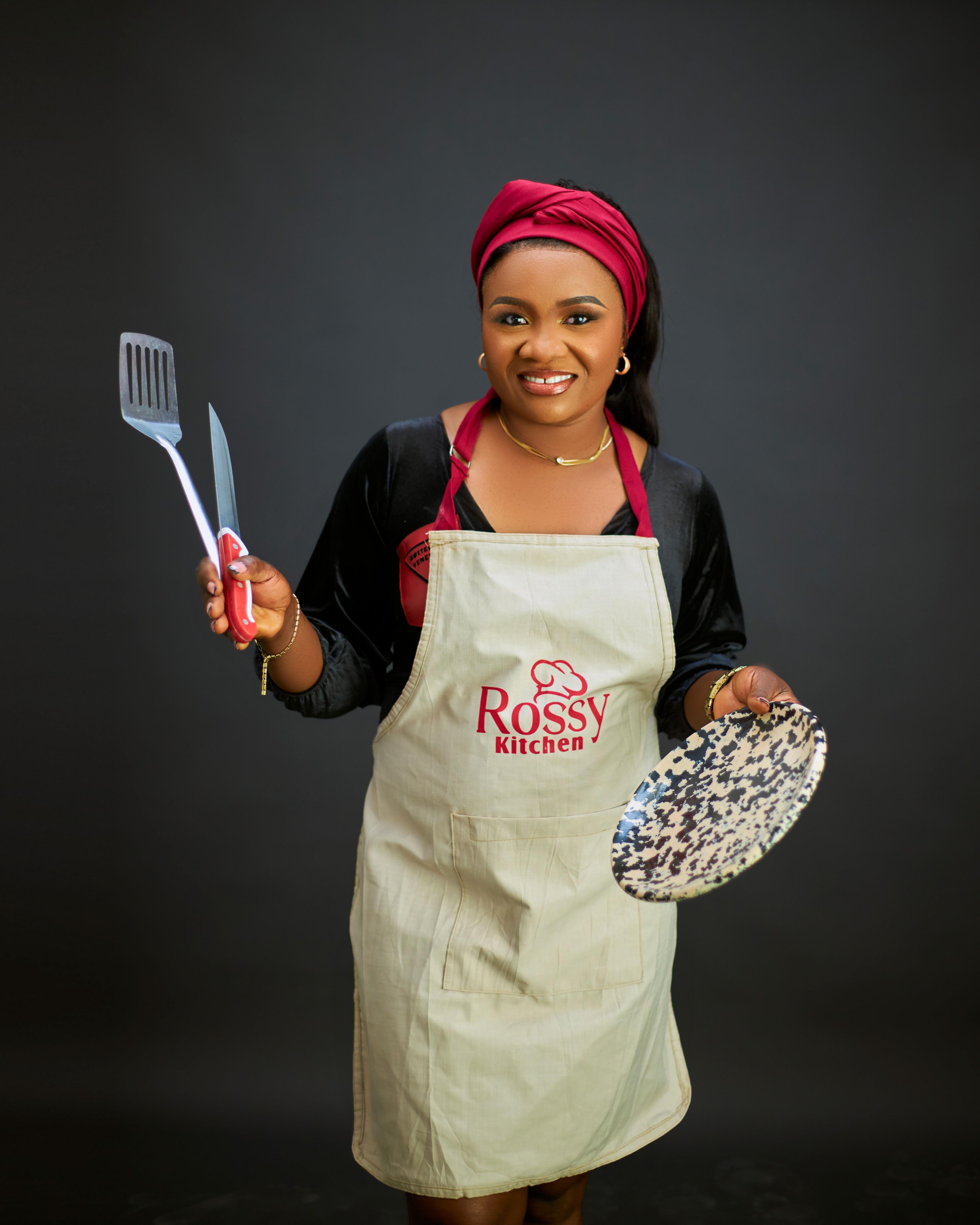 Chef Folake preparing a signature dish